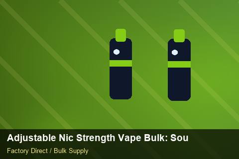 Adjustable Nic Strength Vape Bulk — Adjustable Nic Strength Vape Bulk: Sourcing Workflow — Supplier Comparison photo 1