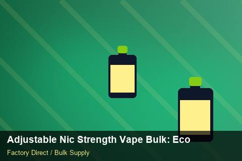 Adjustable Nic Strength Vape Bulk — Adjustable Nic Strength Vape Bulk: Eco-Friendly Materials — Supplier Comparison photo 1