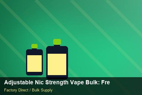 Adjustable Nic Strength Vape Bulk — Adjustable Nic Strength Vape Bulk: Freight Insurance — Supplier Comparison photo 1