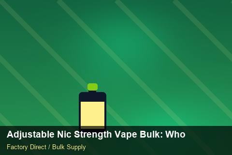 Adjustable Nic Strength Vape Bulk — Adjustable Nic Strength Vape Bulk: Wholesale Price — Price per Unit photo 2