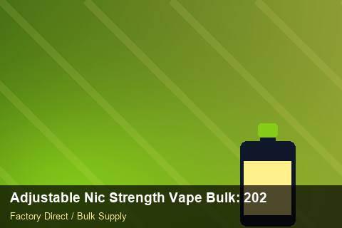 Adjustable Nic Strength Vape Bulk — Adjustable Nic Strength Vape Bulk: 2026 Buyer's Handbook — Price per Unit photo 1