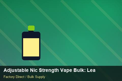 Adjustable Nic Strength Vape Bulk — Adjustable Nic Strength Vape Bulk: Lead Time & MOQ — Price per Unit photo 1
