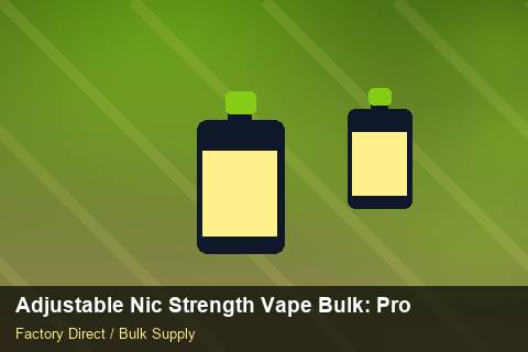 Adjustable Nic Strength Vape Bulk — Adjustable Nic Strength Vape Bulk: Procurement Strategy — Price per Unit photo 1