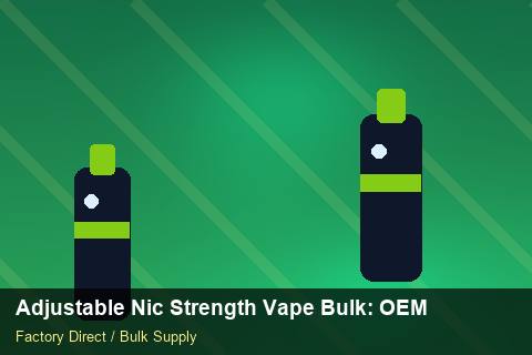 Adjustable Nic Strength Vape Bulk — Adjustable Nic Strength Vape Bulk: OEM & ODM Service — Price per Unit photo 2