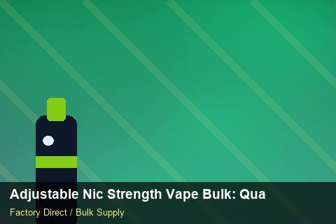 Adjustable Nic Strength Vape Bulk — Adjustable Nic Strength Vape Bulk: Quality Control Process — Price per Unit photo 1