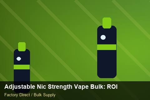 Adjustable Nic Strength Vape Bulk — Adjustable Nic Strength Vape Bulk: ROI Analysis — Price per Unit photo 1
