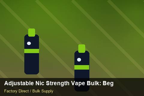 Adjustable Nic Strength Vape Bulk — Adjustable Nic Strength Vape Bulk: Beginner's Guide — Price per Unit photo 1