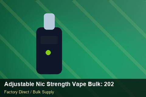 Adjustable Nic Strength Vape Bulk — Adjustable Nic Strength Vape Bulk: 2026 Buyer's Handbook — Carton Quantities photo 2