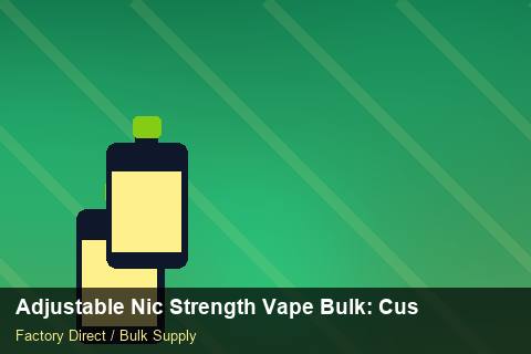 Adjustable Nic Strength Vape Bulk — Adjustable Nic Strength Vape Bulk: Customs Documentation — Carton Quantities photo 2