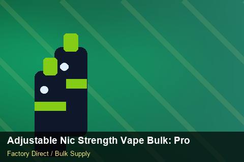 Adjustable Nic Strength Vape Bulk — Adjustable Nic Strength Vape Bulk: Procurement Strategy — Carton Quantities photo 2