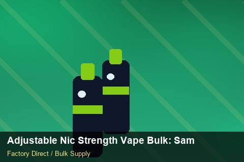 Adjustable Nic Strength Vape Bulk — Adjustable Nic Strength Vape Bulk: Sample Policy — Carton Quantities photo 1