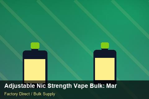 Adjustable Nic Strength Vape Bulk — Adjustable Nic Strength Vape Bulk: Market Trends 2026 — Carton Quantities photo 1