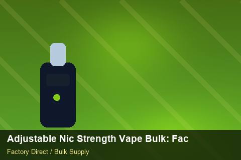 Adjustable Nic Strength Vape Bulk — Adjustable Nic Strength Vape Bulk: Factory Audit Report — Carton Quantities photo 1