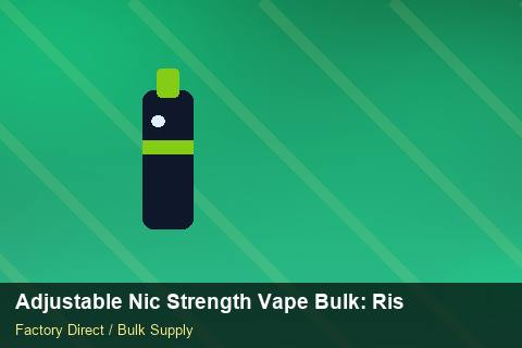 Adjustable Nic Strength Vape Bulk — Adjustable Nic Strength Vape Bulk: Risk Management — Carton Quantities photo 1