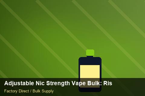 Adjustable Nic Strength Vape Bulk — Adjustable Nic Strength Vape Bulk: Risk Management — Carton Quantities photo 2