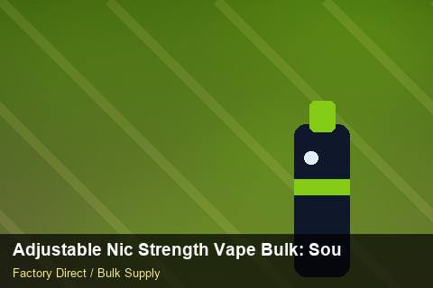 Adjustable Nic Strength Vape Bulk — Adjustable Nic Strength Vape Bulk: Sourcing Workflow — Carton Quantities photo 1
