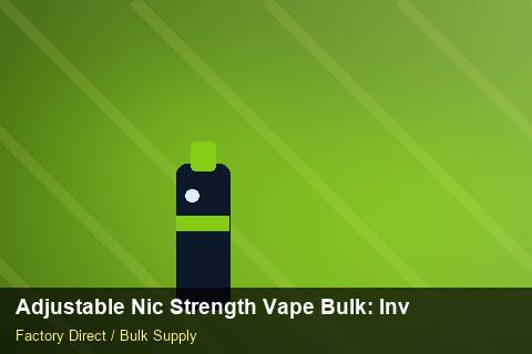 Adjustable Nic Strength Vape Bulk — Adjustable Nic Strength Vape Bulk: Inventory Management — Carton Quantities photo 1