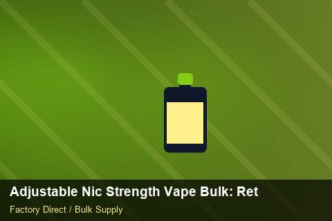 Adjustable Nic Strength Vape Bulk — Adjustable Nic Strength Vape Bulk: Returns & Warranty — Carton Quantities photo 2