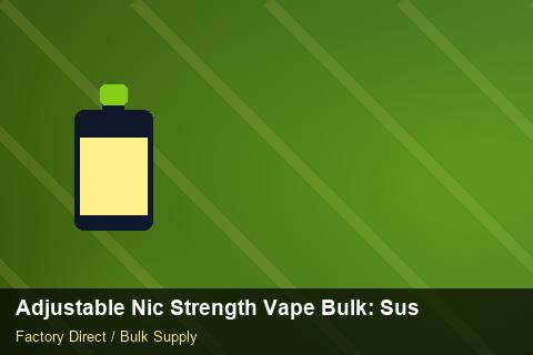 Adjustable Nic Strength Vape Bulk — Adjustable Nic Strength Vape Bulk: Sustainability — Carton Quantities photo 1