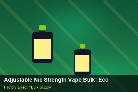 Adjustable Nic Strength Vape Bulk — Adjustable Nic Strength Vape Bulk: Eco-Friendly Materials — Carton Quantities photo 1
