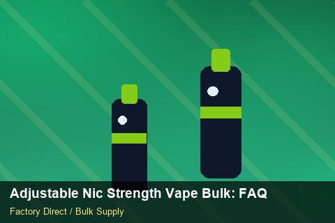 Adjustable Nic Strength Vape Bulk — Adjustable Nic Strength Vape Bulk: FAQ — Carton Quantities photo 2