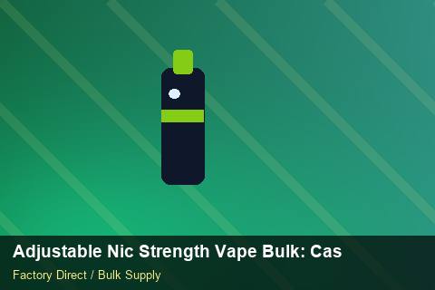 Adjustable Nic Strength Vape Bulk — Adjustable Nic Strength Vape Bulk: Case Studies — Carton Quantities photo 1