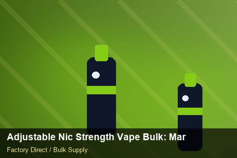 Adjustable Nic Strength Vape Bulk — Adjustable Nic Strength Vape Bulk: Market Comparison — Carton Quantities photo 2