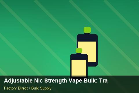 Adjustable Nic Strength Vape Bulk — Adjustable Nic Strength Vape Bulk: Trade Terms — Carton Quantities photo 1