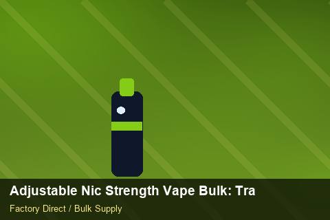 Adjustable Nic Strength Vape Bulk — Adjustable Nic Strength Vape Bulk: Trade Terms — Carton Quantities photo 2