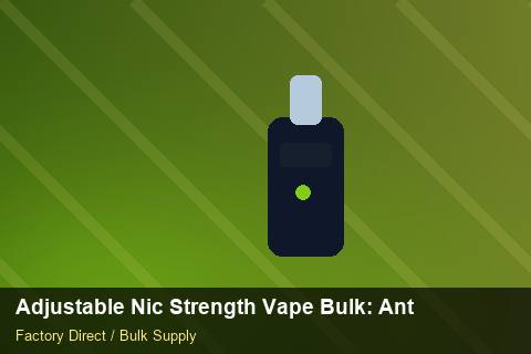 Adjustable Nic Strength Vape Bulk — Adjustable Nic Strength Vape Bulk: Anti-Counterfeit Measures — Carton Quantities photo 1