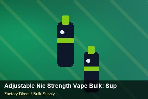 Adjustable Nic Strength Vape Bulk — Adjustable Nic Strength Vape Bulk: Supplier Vetting — Carton Quantities photo 1