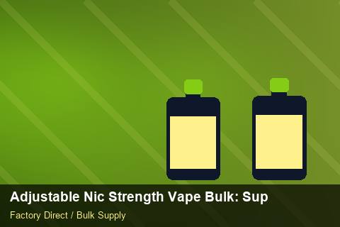 Adjustable Nic Strength Vape Bulk — Adjustable Nic Strength Vape Bulk: Supplier Vetting — Carton Quantities photo 2