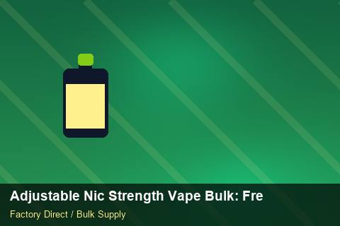 Adjustable Nic Strength Vape Bulk — Adjustable Nic Strength Vape Bulk: Freight Insurance — Carton Quantities photo 1