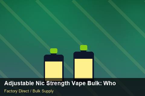 Adjustable Nic Strength Vape Bulk — Adjustable Nic Strength Vape Bulk: Wholesale Price — Flavour Selection photo 2