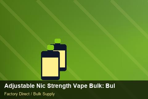 Adjustable Nic Strength Vape Bulk — Adjustable Nic Strength Vape Bulk: Bulk Supplier Guide — Flavour Selection photo 2