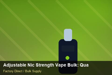 Adjustable Nic Strength Vape Bulk — Adjustable Nic Strength Vape Bulk: Quality Inspection Checklist — Flavour Selection photo 1