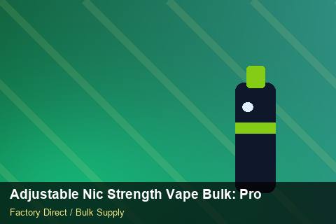 Adjustable Nic Strength Vape Bulk — Adjustable Nic Strength Vape Bulk: Procurement Strategy — Flavour Selection photo 2