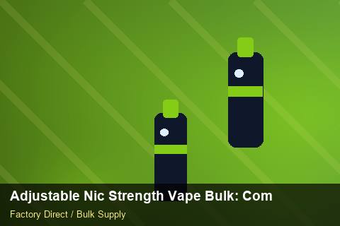 Adjustable Nic Strength Vape Bulk — Adjustable Nic Strength Vape Bulk: Compliance Standards — Flavour Selection photo 1