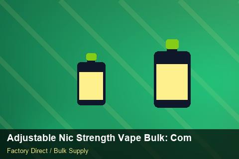 Adjustable Nic Strength Vape Bulk — Adjustable Nic Strength Vape Bulk: Compliance Standards — Flavour Selection photo 2
