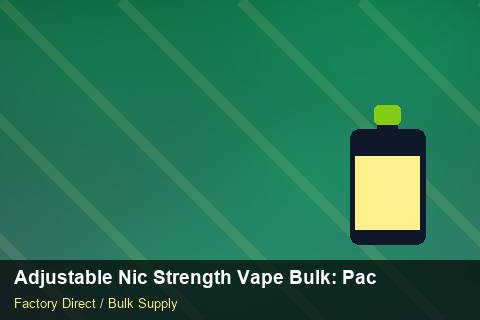 Adjustable Nic Strength Vape Bulk — Adjustable Nic Strength Vape Bulk: Packaging Standards — Flavour Selection photo 1