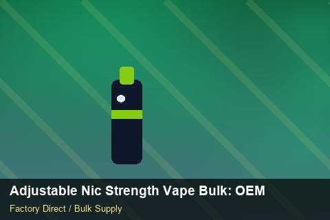 Adjustable Nic Strength Vape Bulk — Adjustable Nic Strength Vape Bulk: OEM & ODM Service — Flavour Selection photo 2