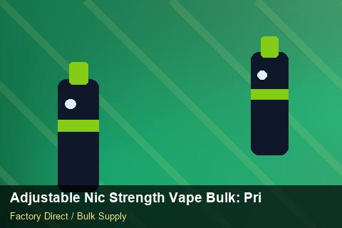 Adjustable Nic Strength Vape Bulk — Adjustable Nic Strength Vape Bulk: Private Label Options — Flavour Selection photo 1