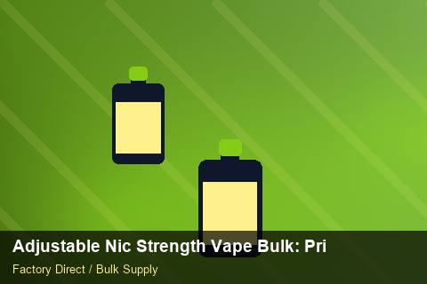 Adjustable Nic Strength Vape Bulk — Adjustable Nic Strength Vape Bulk: Private Label Options — Flavour Selection photo 2
