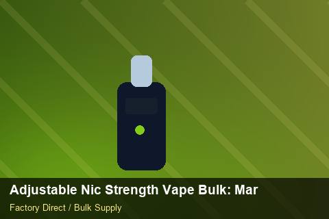 Adjustable Nic Strength Vape Bulk — Adjustable Nic Strength Vape Bulk: Market Trends 2026 — Flavour Selection photo 2