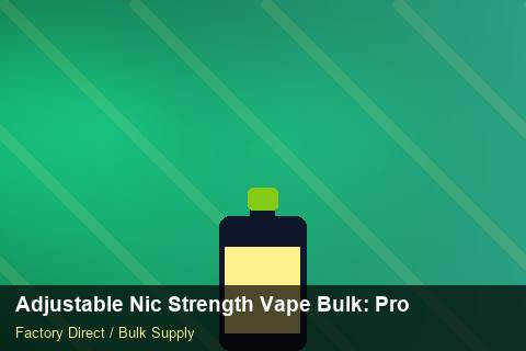 Adjustable Nic Strength Vape Bulk — Adjustable Nic Strength Vape Bulk: Production Capacity — Flavour Selection photo 1