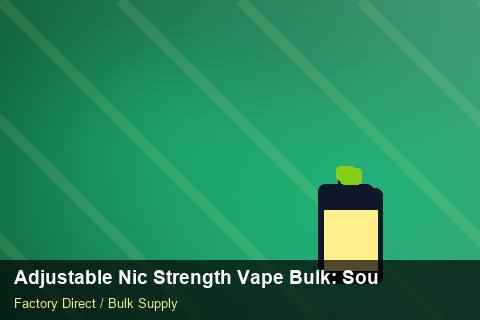 Adjustable Nic Strength Vape Bulk — Adjustable Nic Strength Vape Bulk: Sourcing Workflow — Flavour Selection photo 2