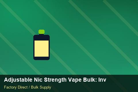 Adjustable Nic Strength Vape Bulk — Adjustable Nic Strength Vape Bulk: Inventory Management — Flavour Selection photo 2
