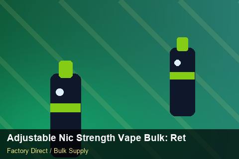 Adjustable Nic Strength Vape Bulk — Adjustable Nic Strength Vape Bulk: Returns & Warranty — Flavour Selection photo 1