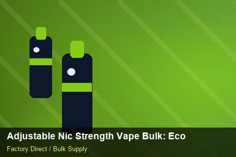 Adjustable Nic Strength Vape Bulk — Adjustable Nic Strength Vape Bulk: Eco-Friendly Materials — Flavour Selection photo 2