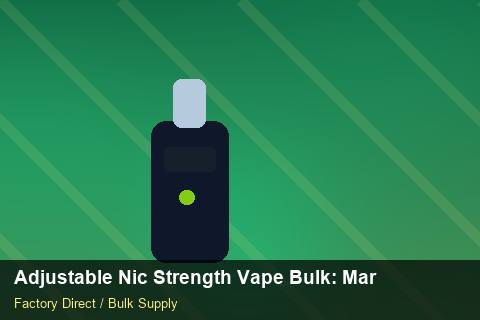 Adjustable Nic Strength Vape Bulk — Adjustable Nic Strength Vape Bulk: Market Comparison — Flavour Selection photo 1